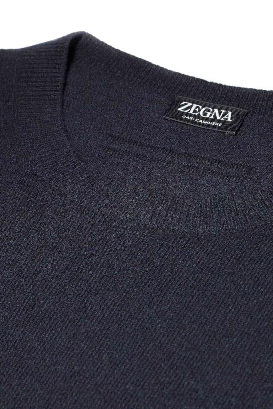 25FW 에르메네질도제냐 니트웨어 E8K10 110 2B98 Black - ERMENEGILDO ZEGNA