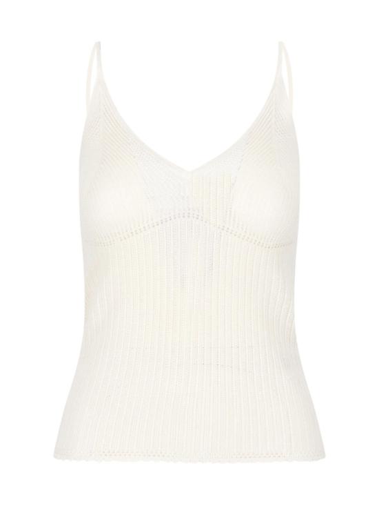 26FW 이자벨마랑 민소매 티셔츠 PU0946FA D3L02I23EC White