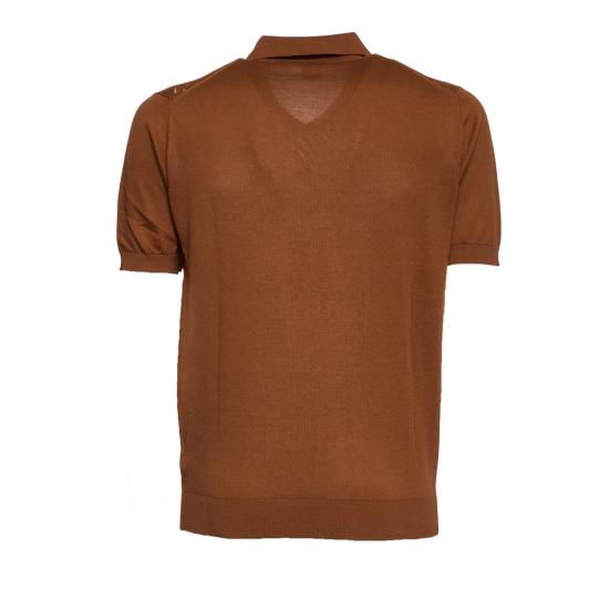 26SS 페델리 폴로 티셔츠 MU0D5855 Brown - FEDELI