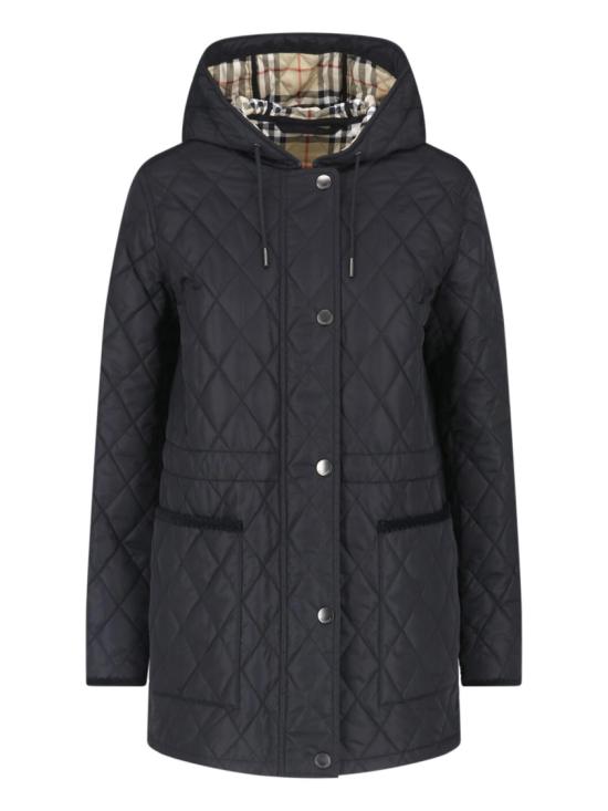 26FW 버버리 브롬리 후드 퀼팅 자켓 8110531C1900 Black