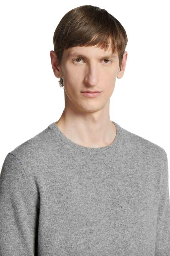 25FW 에르메네질도제냐 니트웨어 E8K10 110 3K95 Grey - ERMENEGILDO ZEGNA