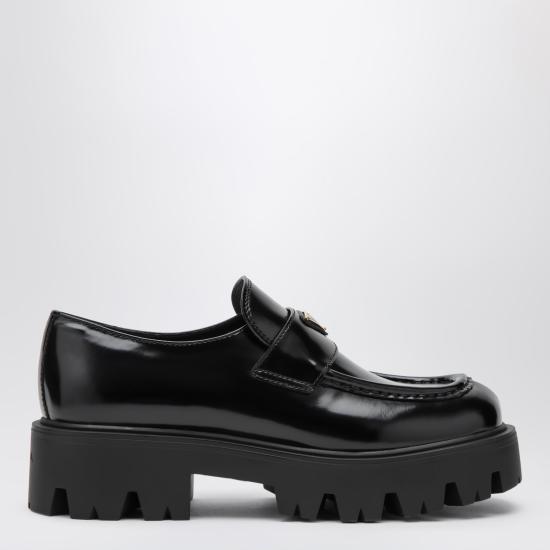 26FW 프라다 레더 로퍼 1D185OB050055 Black