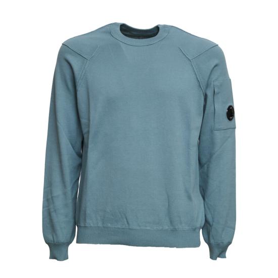 26SS 씨피 컴퍼니 코튼 씨 아일랜드 크루넥 렌즈 니트 20CMKN183A110560A Blue