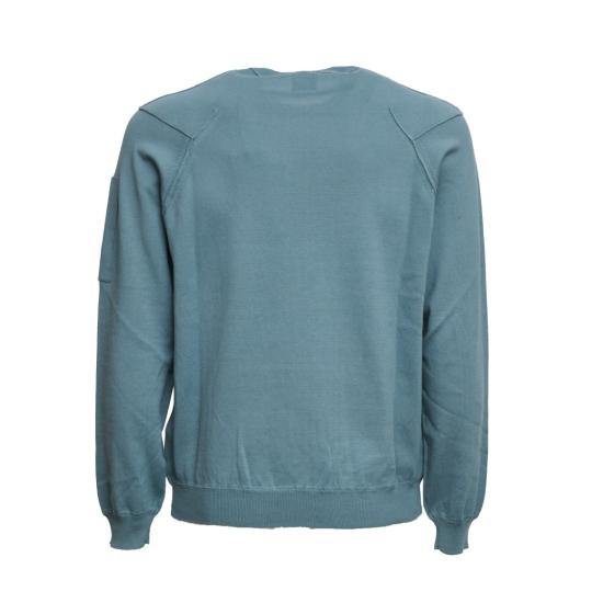 26SS 씨피 컴퍼니 코튼 씨 아일랜드 크루넥 렌즈 니트 20CMKN183A110560A Blue - C.P. COMPANY