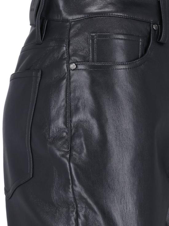 26FW 애니빙 가죽 팬츠 A 03 10307 BLK26BLACK RECYCLED LEATHER Black - ANINE BING