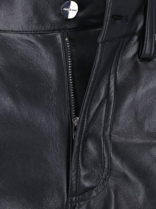 26FW 애니빙 가죽 팬츠 A 03 10307 BLK26BLACK RECYCLED LEATHER Black - ANINE BING