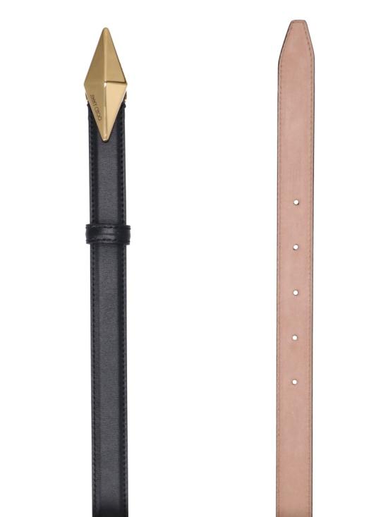 26FW 지미추 벨트 DIAMOND CLASP BELT TBNBLACK GOLD - JIMMY CHOO