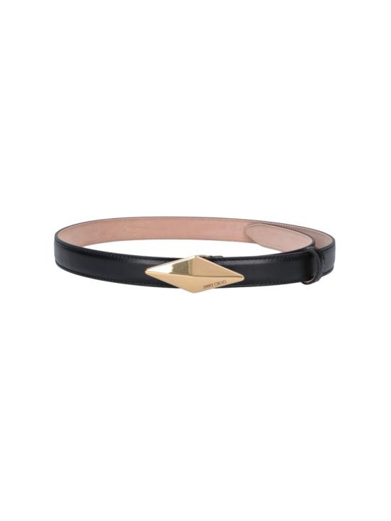 26FW 지미추 벨트 DIAMOND CLASP BELT TBNBLACK GOLD