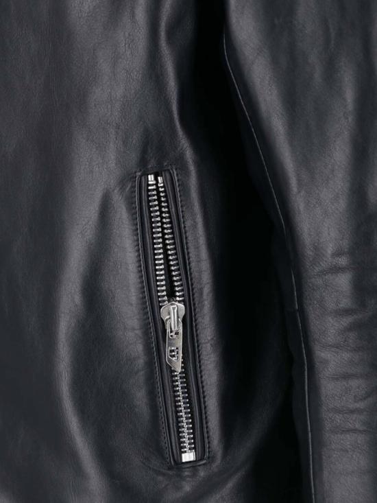 26FW 디젤 L-EO-WRD 가죽 자켓 A20462 0CECH9XX Black - DIESEL