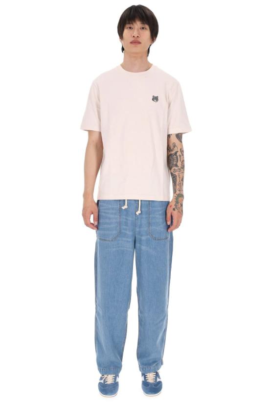 26SS 메종키츠네 폭스 헤드 컴포트 티셔츠 PM00108KJ7025LILAC POWDER Neutrals - MAISON KITSUNE