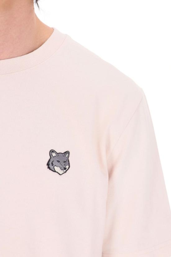 26SS 메종키츠네 폭스 헤드 컴포트 티셔츠 PM00108KJ7025LILAC POWDER Neutrals - MAISON KITSUNE
