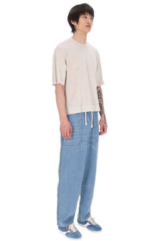 26SS 오피신 제네랄 반팔 티셔츠 MTEE201MOON Neutrals - OFFICINE GENERALE
