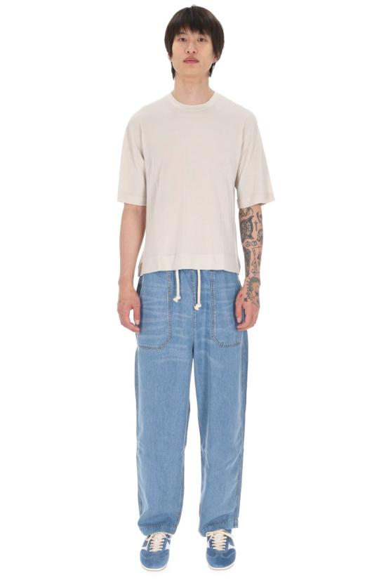 26SS 오피신 제네랄 반팔 티셔츠 MTEE201MOON Neutrals - OFFICINE GENERALE