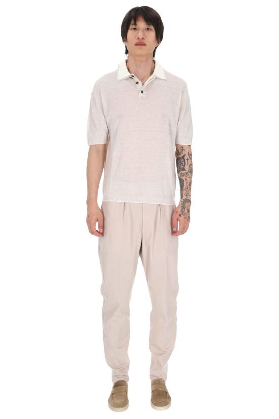 26SS 일레븐티 폴로 티셔츠 M76POLM01 MAG0M05902 01 Neutrals - ELEVENTY