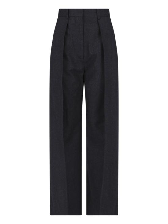 26FW 빅토리아 베컴 스트레이트 팬츠 1226WTR002857QDARK GREY MELANGE Black