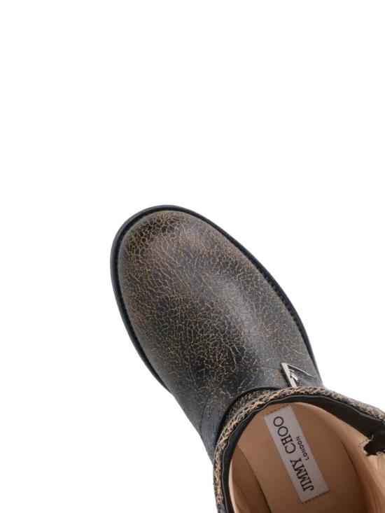 26FW 지미추 부츠 BIKER MID CTHBLACK TOFFEE Brown - JIMMY CHOO