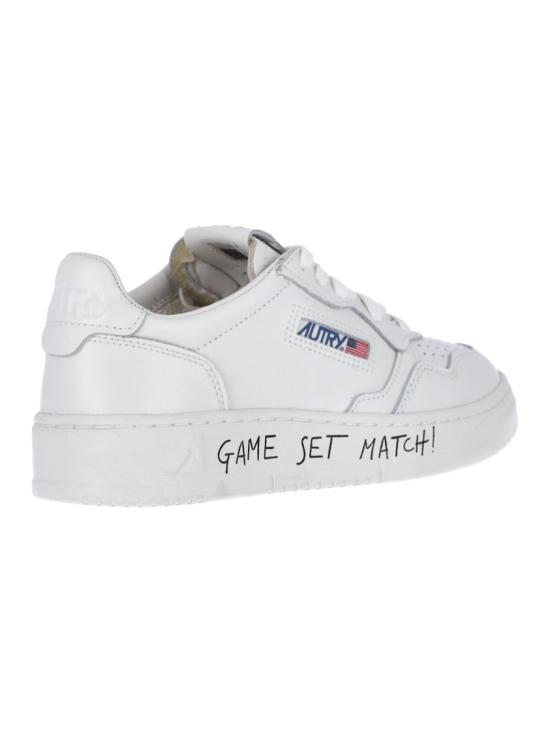 26FW 오트리 메달리스트 로우 레더 스니커즈 AULWML08 White - AUTRY
