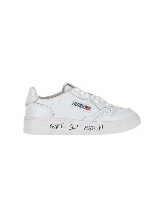 26FW 오트리 메달리스트 로우 레더 스니커즈 AULWML08 White