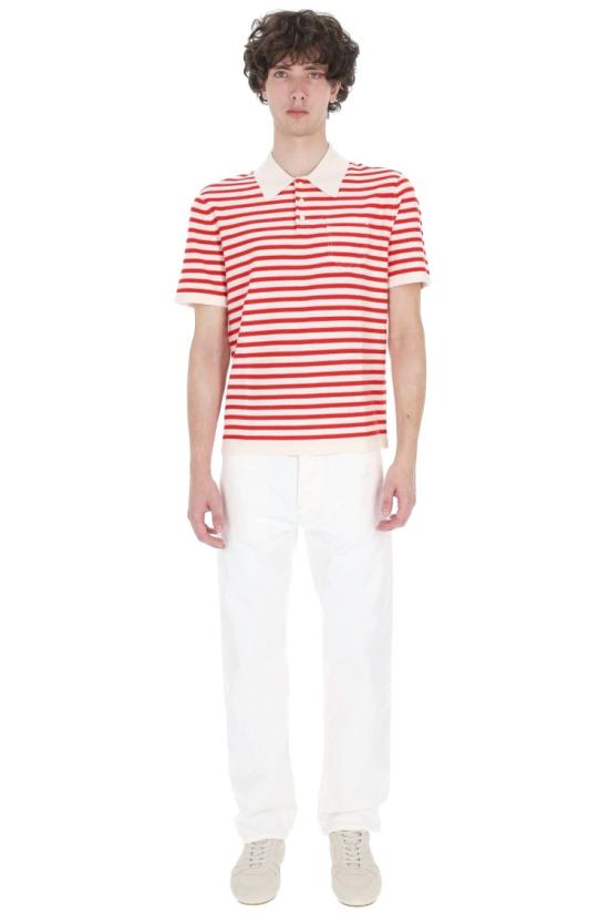 26SS 아페쎄 폴로 티셔츠 COHNX H23476 2TAW ECRU ROUGE Pink - A.P.C.