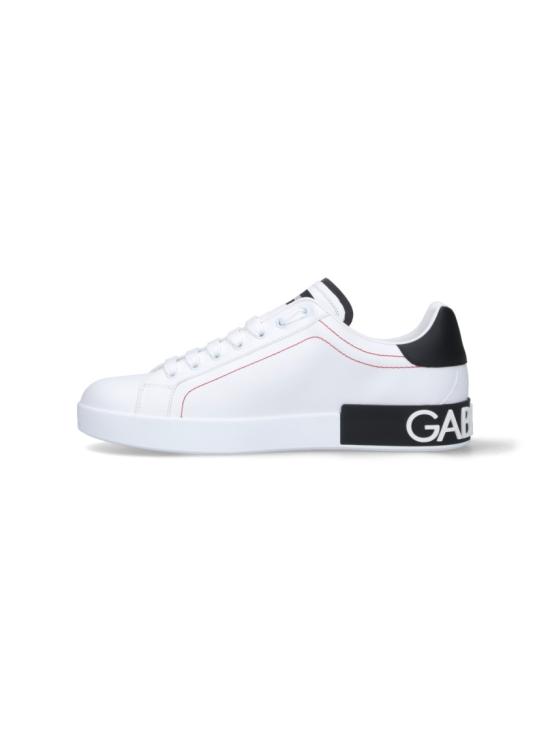 26FW 돌체앤가바나 카프스킨 나파 포르토피노 스니커즈 CS2216 AH52689697 White - DOLCE & GABBANA