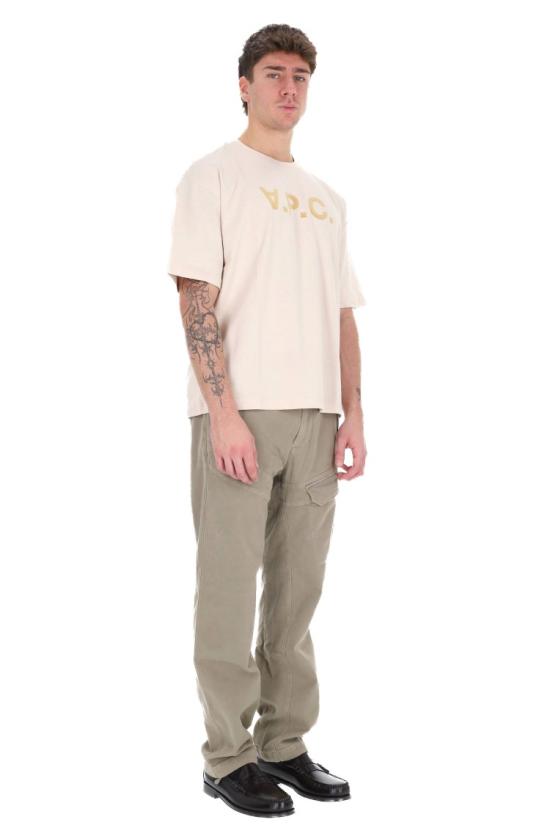 26SS 아페쎄 오버사이즈 그랜드 VPC 티셔츠 COHLR M26385AAD ECRU Pink - A.P.C.