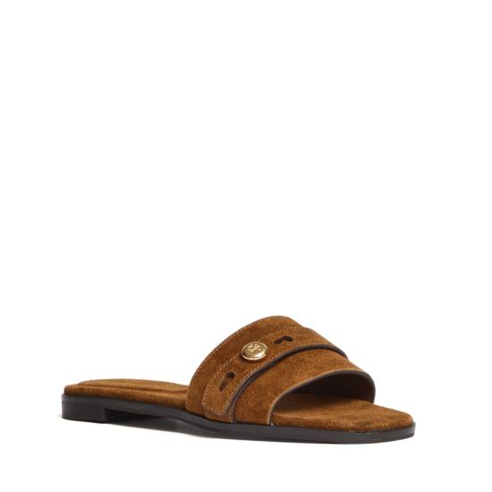 26SS 토리버치 뮬/슬리퍼 183306 Brown - TORY BURCH