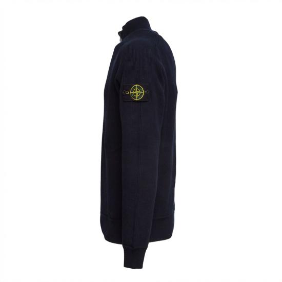 26SS 스톤 아일랜드 리브르 소프프 오가닉 코튼 쿼터 집 스웨처 L1S155100124 S00D8 Black - STONE ISLAND