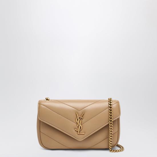 26FW 생로랑 루루 미니 램스킨 821749AAEAX Beige