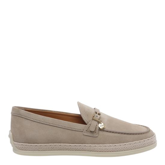 26FW 토즈 미니 버클 스트랩 스웨이드 로퍼 XXW92K0JK50 RE0S812 BEIGE