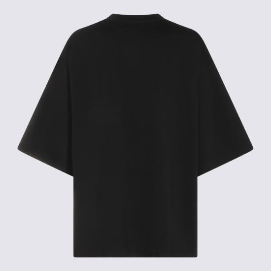 26FW 릭 오웬스 반팔 티셔츠 RU02F4283 JA09 BLACK - RICK OWENS