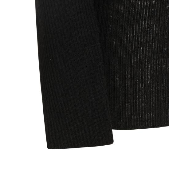26FW 릭 오웬스 터틀넥 RP02F5614 RIBM09 BLACK - RICK OWENS