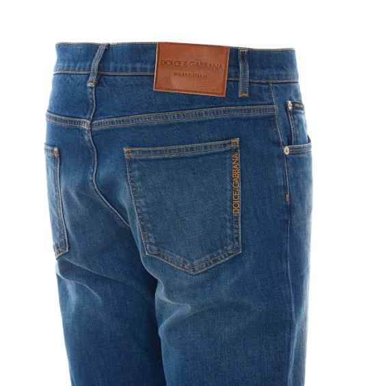 26FW 돌체앤가바나 스트레이트 팬츠 GY07CZ G8PQ3S9001 Blue - DOLCE & GABBANA
