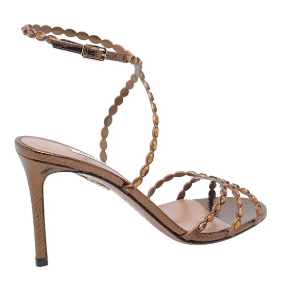 26FW 아쿠아주라 샌들 LSKMIDS0 MSKDEE Gold - AQUAZZURA