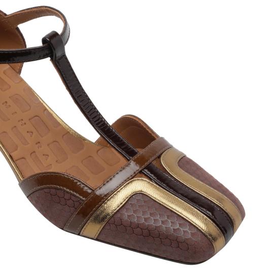 26FW 치에 미하라 힐/펌프스 VOLAI49 KAZAR CASTANO Brown - CHIE MIHARA