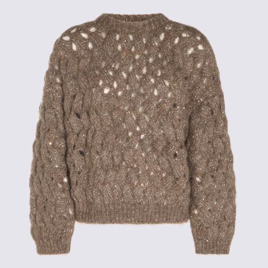 26FW 브루넬로 쿠치넬리 스웨터 MNT347520 CLE69 BEIGE - BRUNELLO CUCINELLI