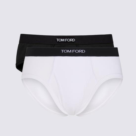 26FW 톰포드 팬티 T4XC1 1040999 BLACK WHITE - TOMFORD