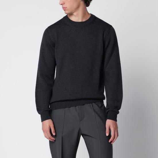 26FW 로베르토 콜리나 긴팔 티셔츠 263MYB02001WO Grey
