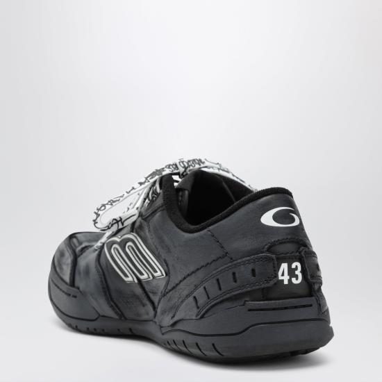 26FW 발렌시아가 햄튼스 미디움 원 아웃 스니커즈 841765WCURB Black - BALENCIAGA