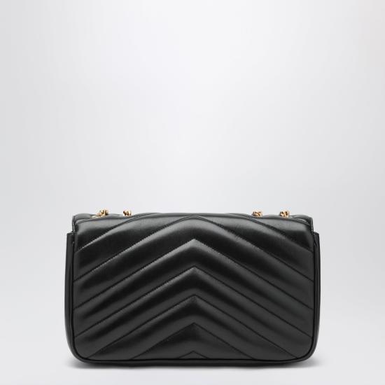 26FW 생로랑 루루 마틀라세 램스킨 미디움 숄더백 801439AAEAX Black - SAINT LAURENT