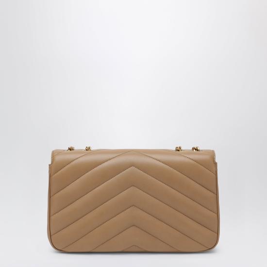 26FW 생로랑 루루 마틀라세 램스킨 미디움 숄더백 801439AAEAX Beige - SAINT LAURENT