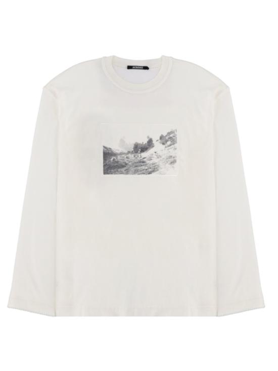 26SS 자크뮈스 페이장 롱 슬리브 티셔츠 TSM00596AJ0 02561NU White