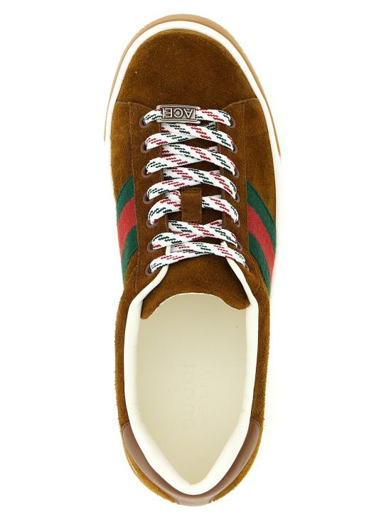 26SS 구찌 스니커즈 에이스  브라운 - GUCCI