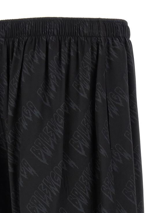 26SS 발렌시아가 숏팬츠 로고 쇼츠 버뮤다 및 블랙 반바지 - BALENCIAGA