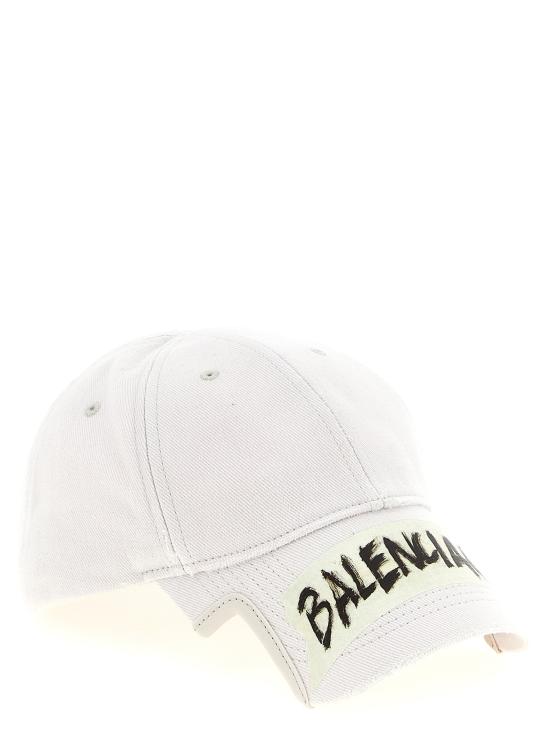 26SS 발렌시아가 볼캡 마스킹 테이프  흰색 - BALENCIAGA