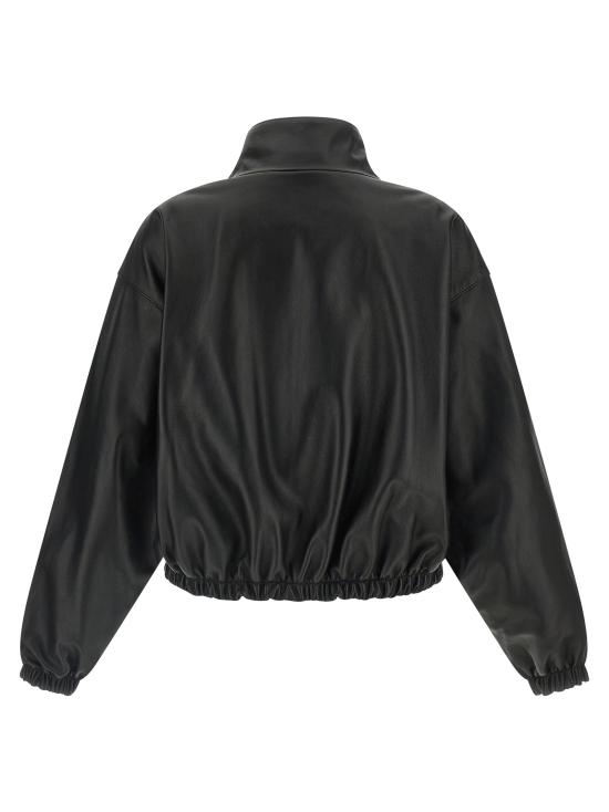 26SS 발렌시아가 자켓 양면 가죽  재킷 블랙 - BALENCIAGA