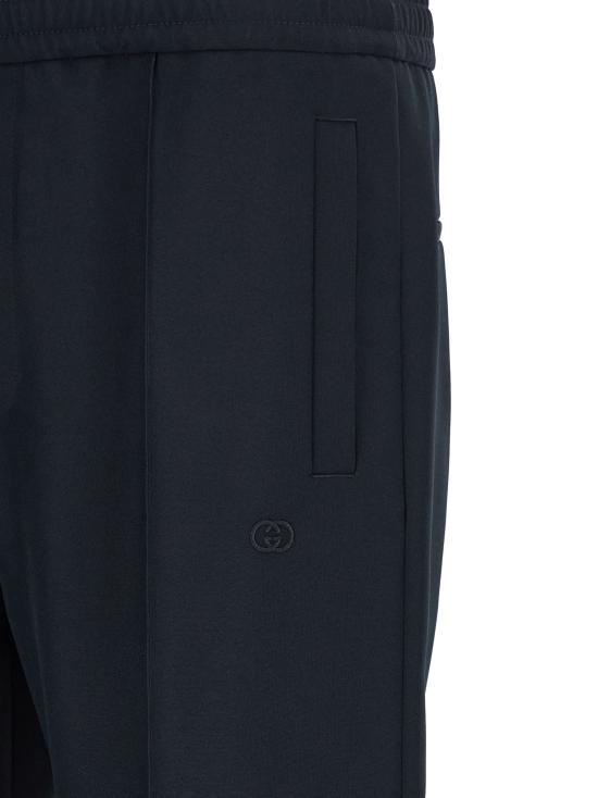 26SS 구찌 수트 팬츠 테크니컬 파나마 팬츠 블루 - GUCCI