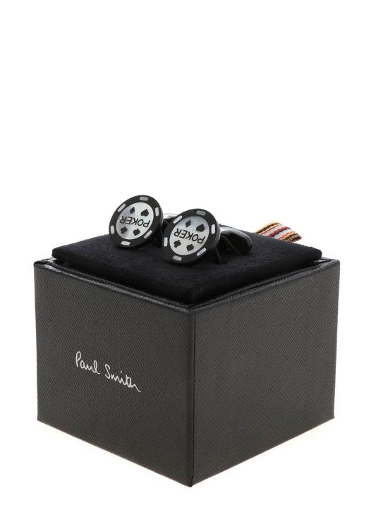 26SS 폴 스미스 커프스 링크/타이 홀더 M1A CUFF APOKER black NERO - PAUL SMITH
