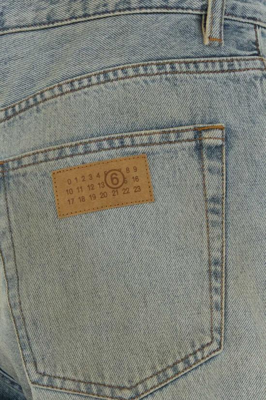  MM6 메종마르지엘라 데님 팬츠 Mm6 메종 마르지엘라 데님 진 블루메디오 - MM6 MAISON MARGIELA