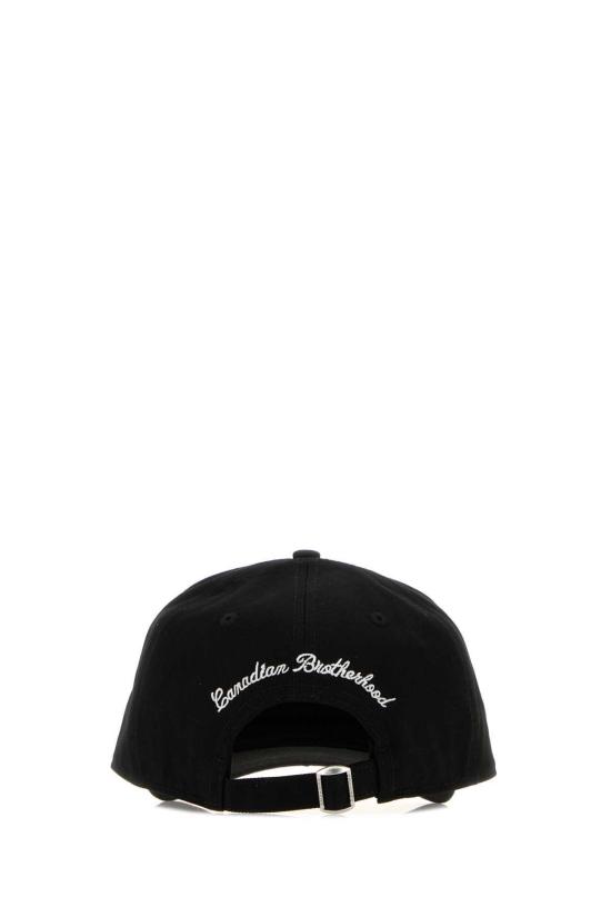  디스퀘어드2 모자 Dsquared2 코튼 햇 네로 - DSQUARED2