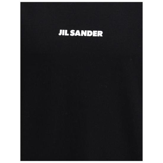 26SS 질샌더 반팔 티셔츠 질 샌더 코튼 티셔츠 블랙 - JIL SANDER